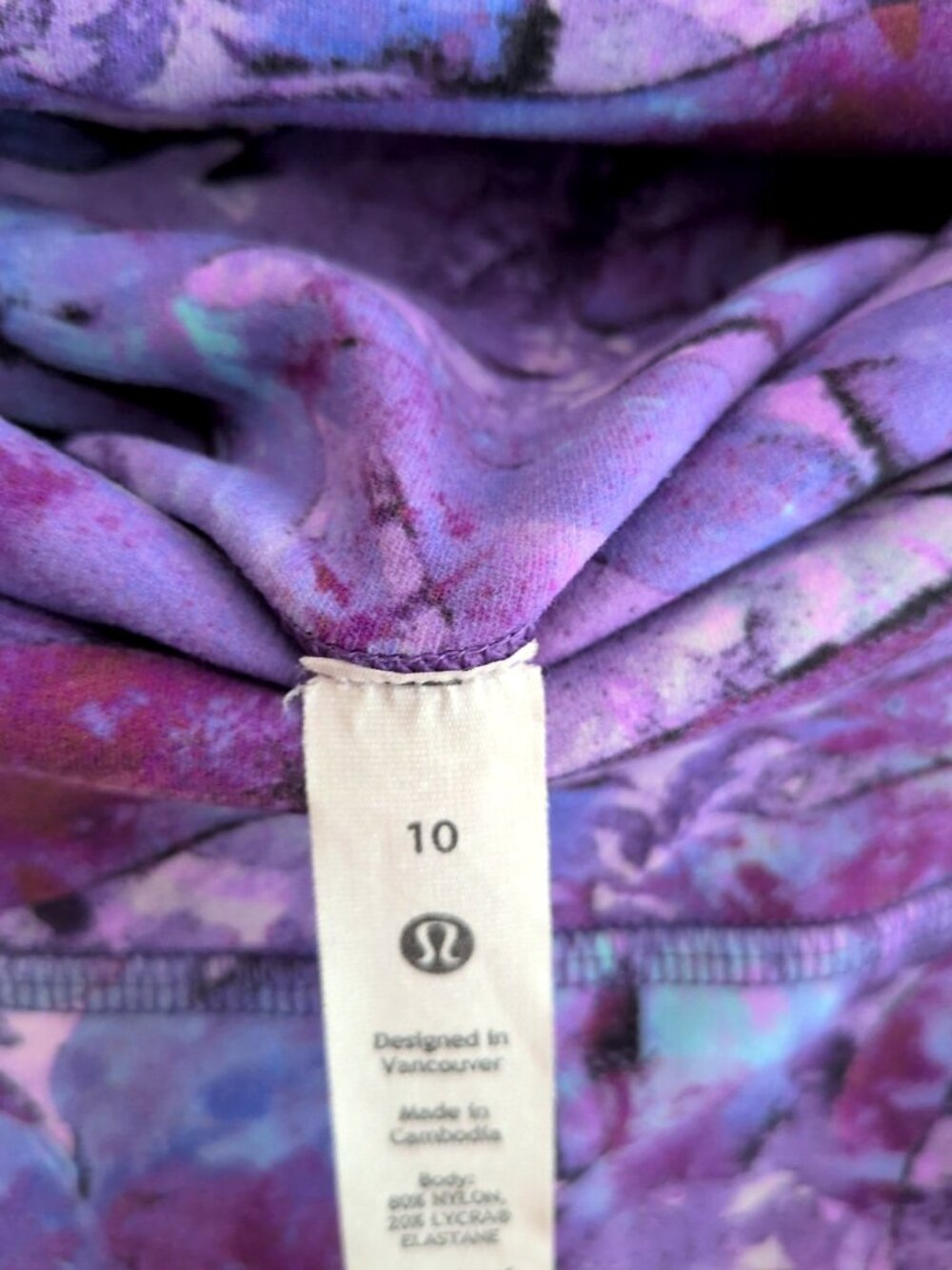 Lululemon Align High-Rise Pant 25" Iridescent Floral Multi 10 leggings purple - Picture 4 of 5